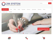 Tablet Screenshot of dmsystem.edu.pl